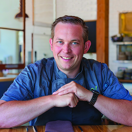 Local Chef Adam Hegsted.  Photo credit: Doyle Wheeler.