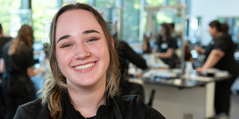 Cosmetology student