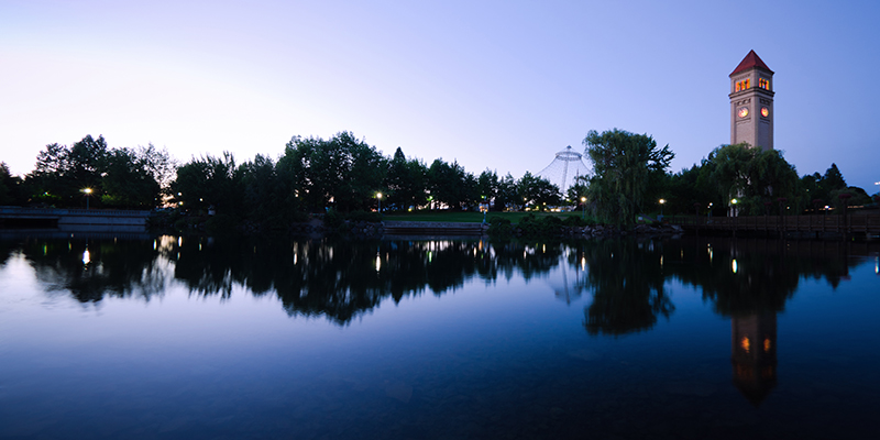 Spokane Riverfront Park at Dawn