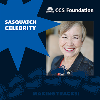 Betsy in the Sasquatch Celebrity border