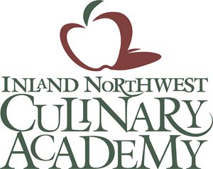 Apple with Inland Northwest Culinary Academy below it