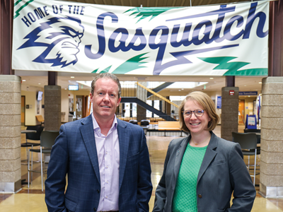Dr. Brockbank and Heather Beebe-Stevens