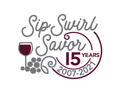 SipSwirl&Savor 15 years Logo